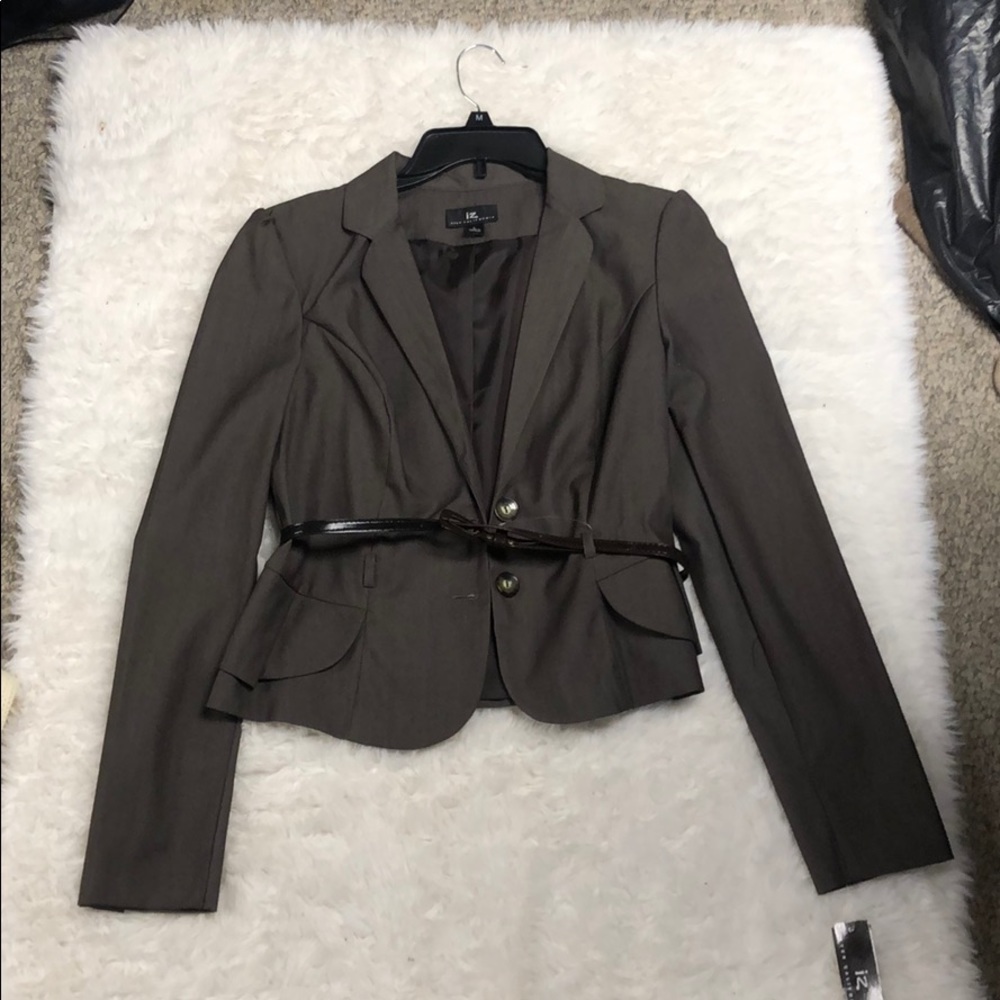 Cute brown business jacket with belt brand new